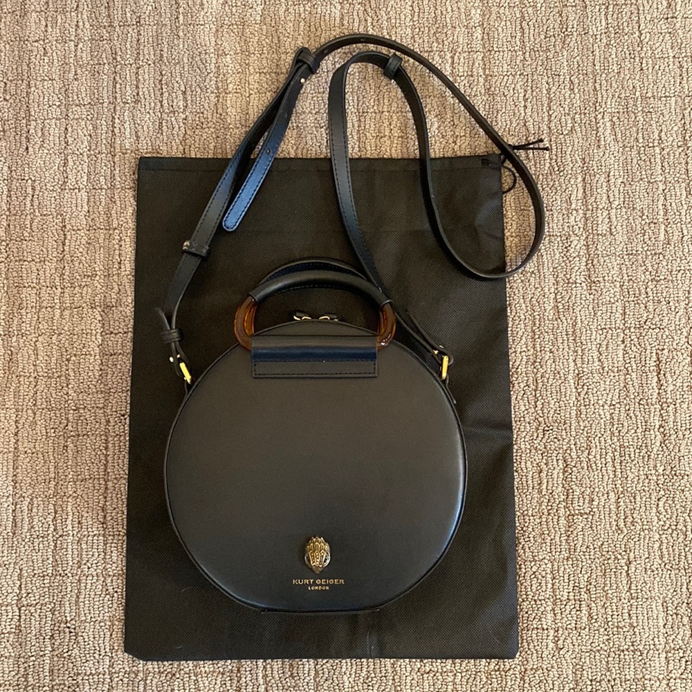 Kurt Geiger London - Harriett Eagle Leather Round Crossbody Bag